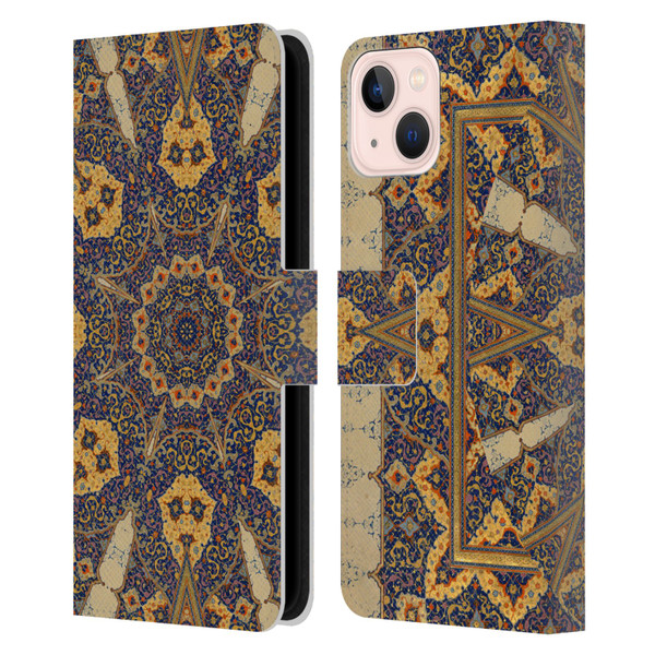 Aimee Stewart Mandala Ancient Script Leather Book Wallet Case Cover For Apple iPhone 13