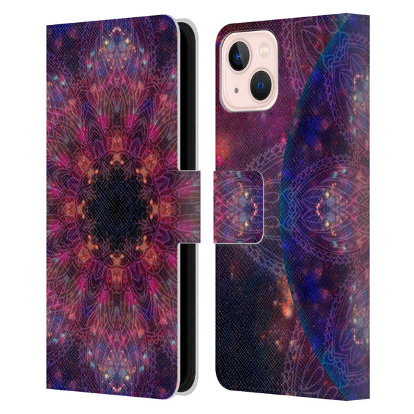 Aimee Stewart Mandala Galactic 2 Leather Book Wallet Case Cover For Apple iPhone 13