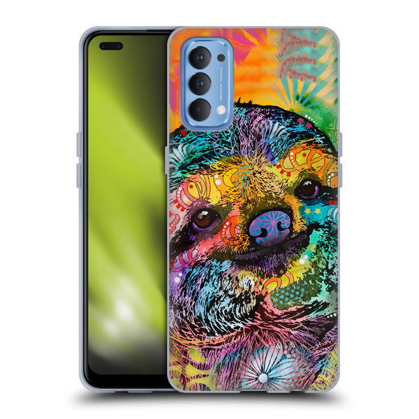 Dean Russo Wildlife 3 Sloth Soft Gel Case for OPPO Reno 4 5G