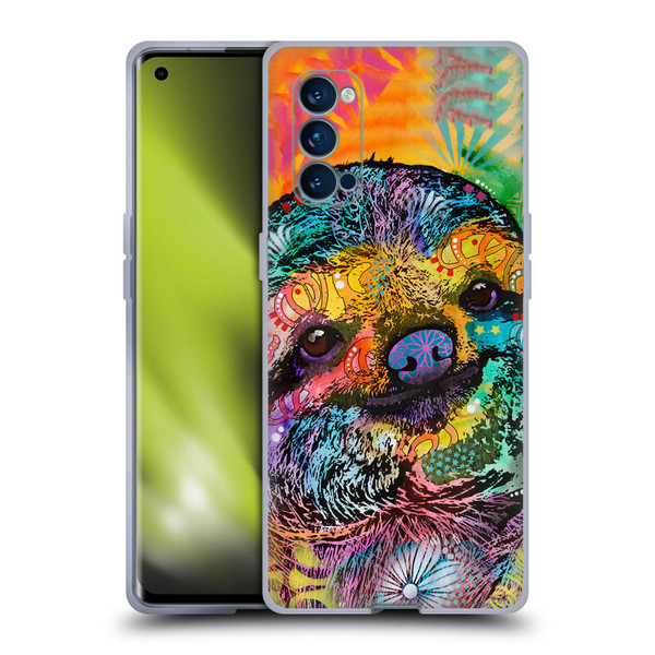 Dean Russo Wildlife 3 Sloth Soft Gel Case for OPPO Reno 4 Pro 5G