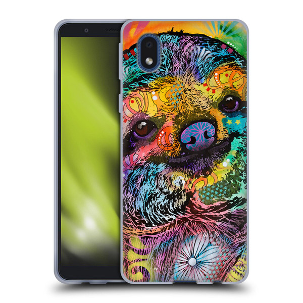 Dean Russo Wildlife 3 Sloth Soft Gel Case for Samsung Galaxy A01 Core (2020)