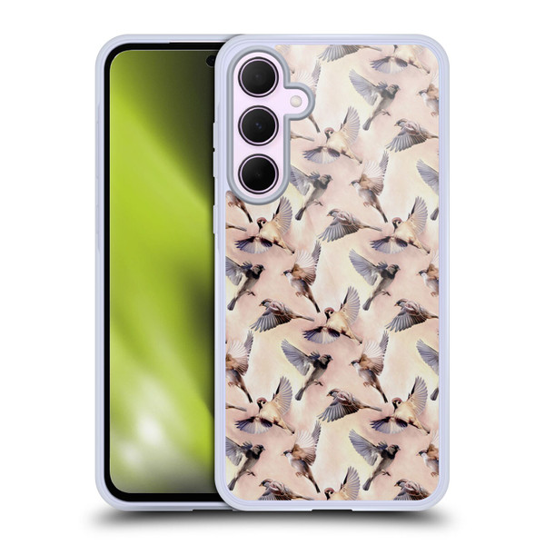 Micklyn Le Feuvre Animals Sparrow Flight Soft Gel Case for Samsung Galaxy A35 5G