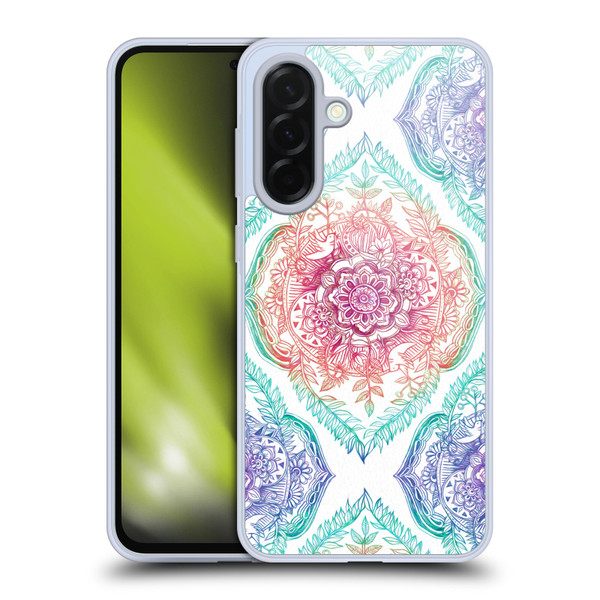 Micklyn Le Feuvre Floral Patterns Indian Ink Rainbow Version Soft Gel Case for Samsung Galaxy A36 5G