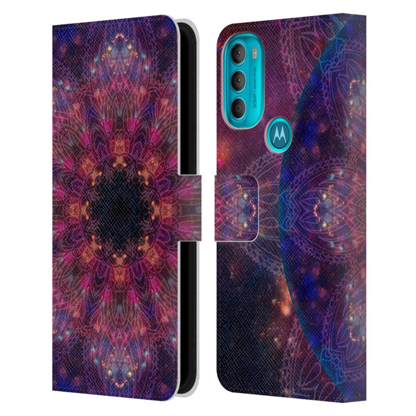 Aimee Stewart Mandala Galactic 2 Leather Book Wallet Case Cover For Motorola Moto G71 5G