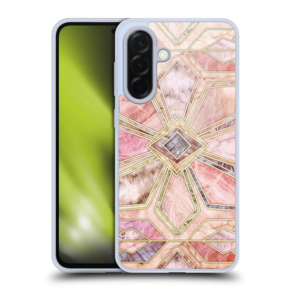 Micklyn Le Feuvre Marble Patterns Gilded Stone Tiles Soft Gel Case for Samsung Galaxy A36 5G