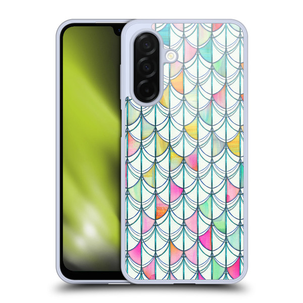 Micklyn Le Feuvre Patterns Fish Scale Cutout Soft Gel Case for Samsung Galaxy A26 5G
