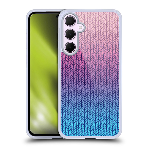 Micklyn Le Feuvre Patterns Chunky Knit Soft Gel Case for Samsung Galaxy A35 5G