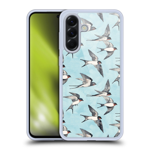 Micklyn Le Feuvre Patterns Swallow Flight Soft Gel Case for Samsung Galaxy A56 5G