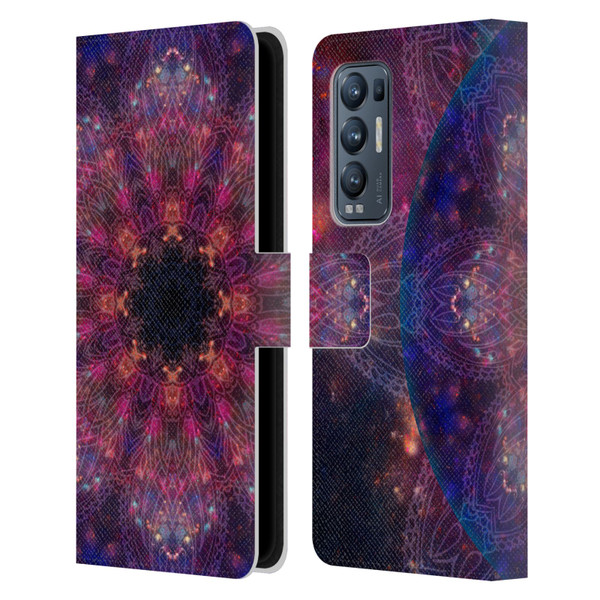 Aimee Stewart Mandala Galactic 2 Leather Book Wallet Case Cover For OPPO Find X3 Neo / Reno5 Pro+ 5G