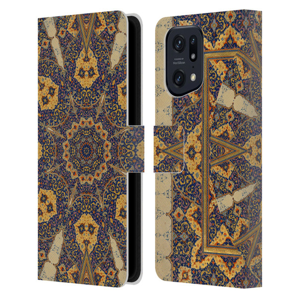 Aimee Stewart Mandala Ancient Script Leather Book Wallet Case Cover For OPPO Find X5 Pro