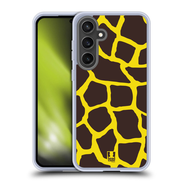 Head Case Designs Mad Print 2 Giraffe Soft Gel Case for Samsung Galaxy S24 FE & MagSafe