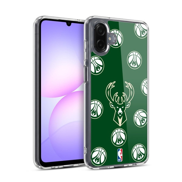 NBA Milwaukee Bucks Patterns Soft Gel Case for Samsung Galaxy A07 5G