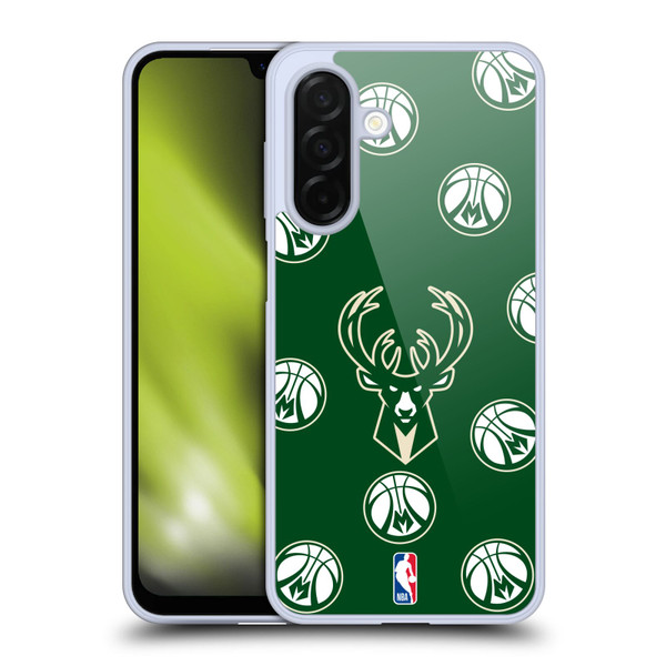 NBA Milwaukee Bucks Patterns Soft Gel Case for Samsung Galaxy A26 5G