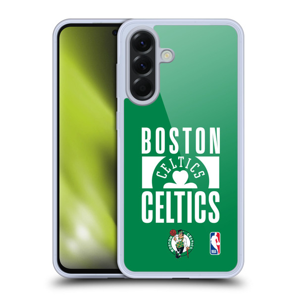 NBA Boston Celtics Typography Soft Gel Case for Samsung Galaxy A56 5G