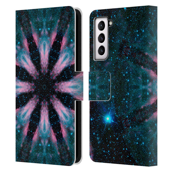 Aimee Stewart Mandala Galactic Leather Book Wallet Case Cover For Samsung Galaxy S21 5G