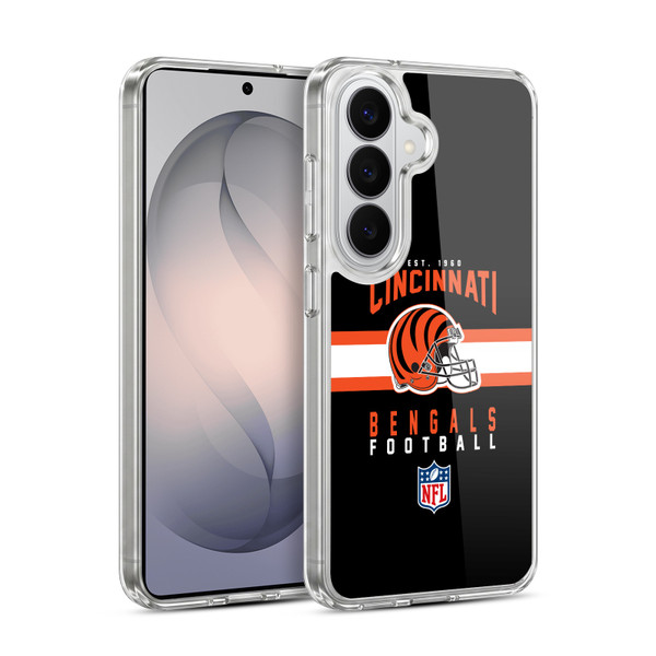 NFL Cincinnati Bengals Graphics Helmet Typography Soft Gel Case for Samsung Galaxy S26 Plus
