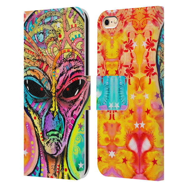 Dean Russo Pop Culture Alien Leather Book Wallet Case Cover For Apple iPhone 6 / iPhone 6s