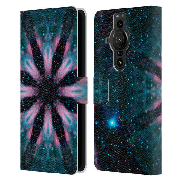 Aimee Stewart Mandala Galactic Leather Book Wallet Case Cover For Sony Xperia Pro-I