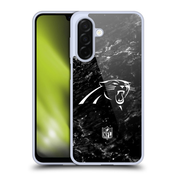 NFL Carolina Panthers Artwork Marble Soft Gel Case for Samsung Galaxy A26 5G