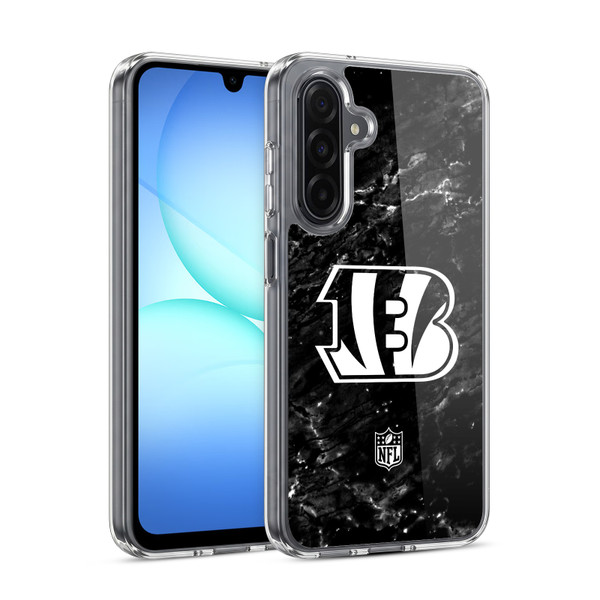 NFL Cincinnati Bengals Artwork Marble Soft Gel Case for Samsung Galaxy A17 4G / 5G