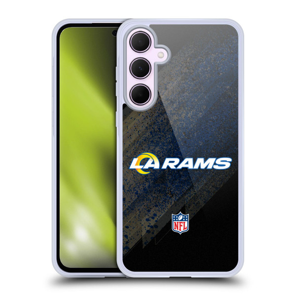 NFL Los Angeles Rams Logo Blur Soft Gel Case for Samsung Galaxy A35 5G