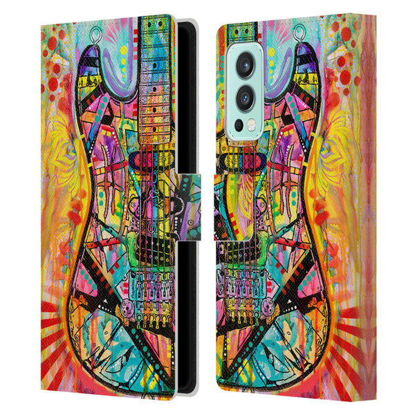 Dean Russo Pop Culture Guitar Leather Book Wallet Case Cover For OnePlus Nord 2 5G