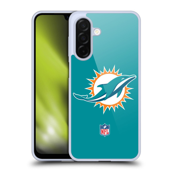 NFL Miami Dolphins Logo Plain Soft Gel Case for Samsung Galaxy A26 5G