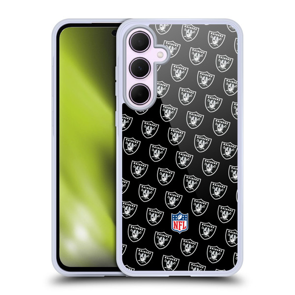 NFL Las Vegas Raiders Artwork Patterns Soft Gel Case for Samsung Galaxy A35 5G