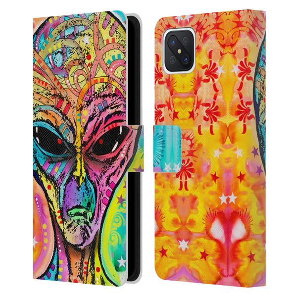 Dean Russo Pop Culture Alien Leather Book Wallet Case Cover For OPPO Reno4 Z 5G