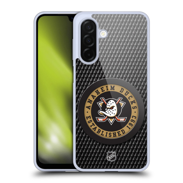NHL Anaheim Ducks Puck Texture Soft Gel Case for Samsung Galaxy A26 5G