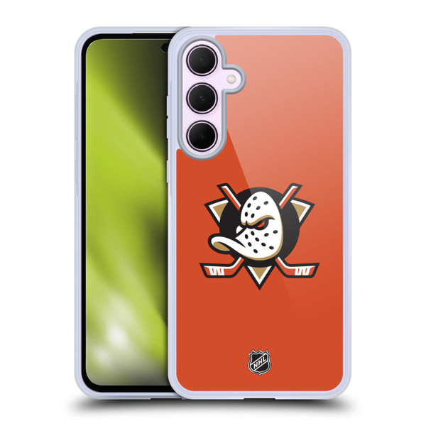 NHL Anaheim Ducks Plain Soft Gel Case for Samsung Galaxy A35 5G