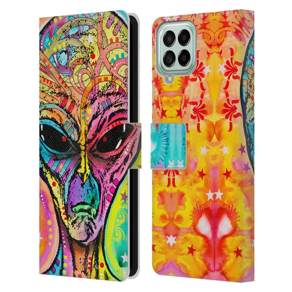 Dean Russo Pop Culture Alien Leather Book Wallet Case Cover For Samsung Galaxy M33 (2022)