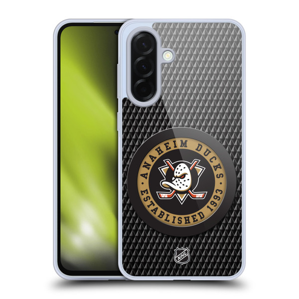NHL Anaheim Ducks Puck Texture Soft Gel Case for Samsung Galaxy A36 5G