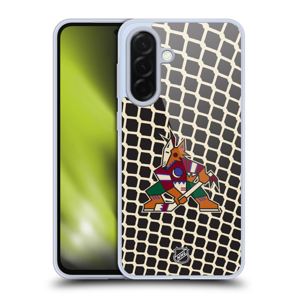 NHL Arizona Coyotes Net Pattern Soft Gel Case for Samsung Galaxy A36 5G