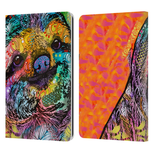 Dean Russo Wildlife 3 Sloth Leather Book Wallet Case Cover For Amazon Kindle Paperwhite 1 / 2 / 3