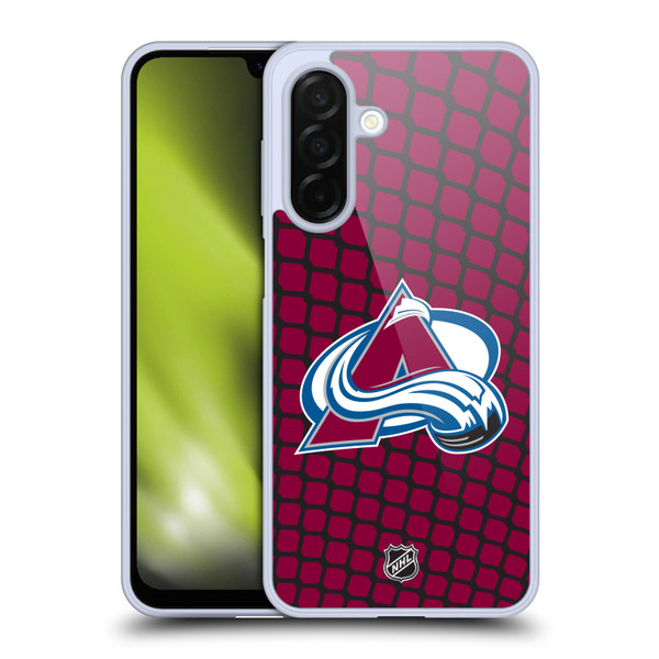 NHL Colorado Avalanche Net Pattern Soft Gel Case for Samsung Galaxy A26 5G