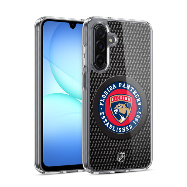 NHL Florida Panthers Puck Texture Soft Gel Case for Samsung Galaxy A17 4G / 5G