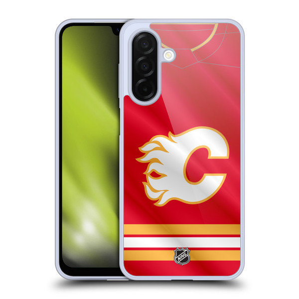 NHL Calgary Flames Jersey Soft Gel Case for Samsung Galaxy A26 5G