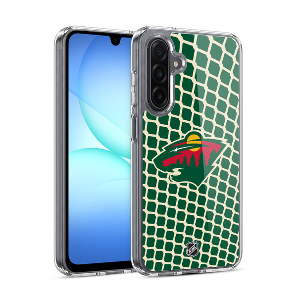 NHL Minnesota Wild Net Pattern Soft Gel Case for Samsung Galaxy A17 4G / 5G