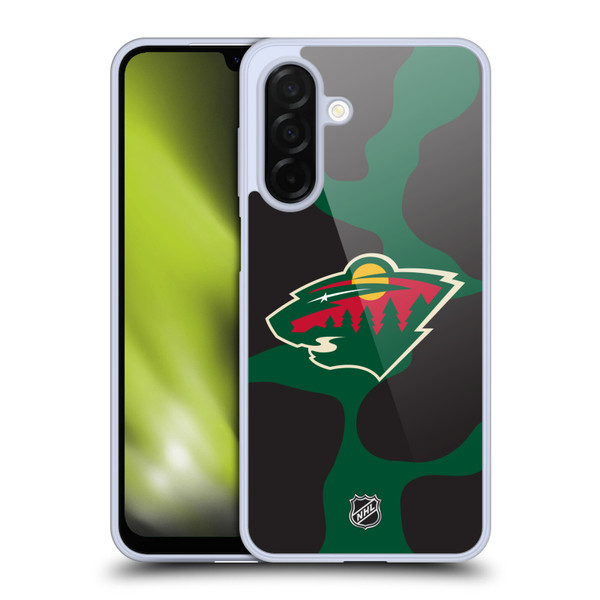 NHL Minnesota Wild Cow Pattern Soft Gel Case for Samsung Galaxy A26 5G
