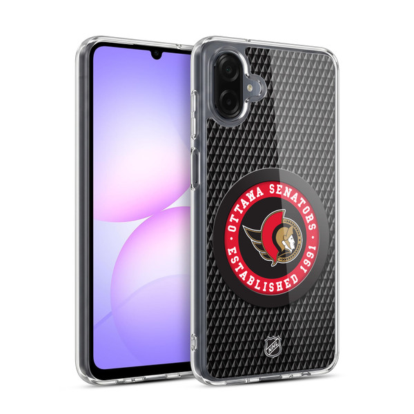 NHL Ottawa Senators Puck Texture Soft Gel Case for Samsung Galaxy A07 4G