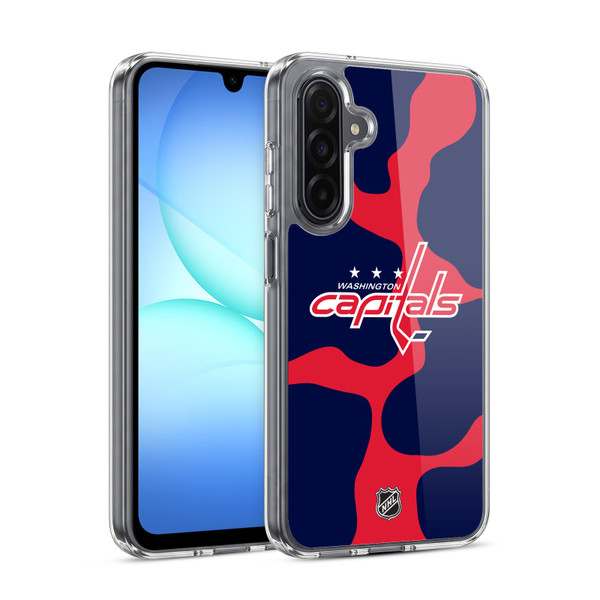 NHL Washington Capitals Cow Pattern Soft Gel Case for Samsung Galaxy A17 4G / 5G