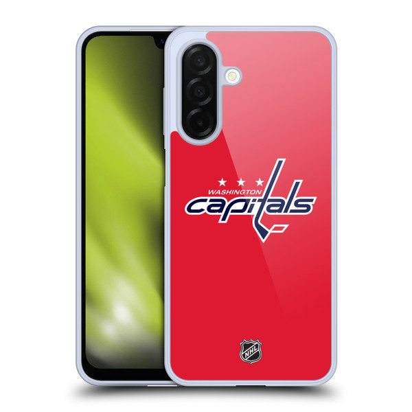 NHL Washington Capitals Plain Soft Gel Case for Samsung Galaxy A26 5G