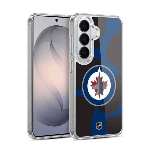 NHL Winnipeg Jets Cow Pattern Soft Gel Case for Samsung Galaxy S26 Plus