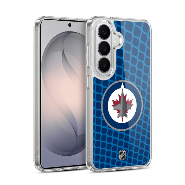NHL Winnipeg Jets Net Pattern Soft Gel Case for Samsung Galaxy S26 Plus