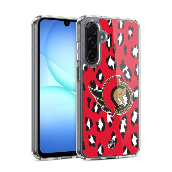 NHL Ottawa Senators Leopard Pattern Soft Gel Case for Samsung Galaxy A17 4G / 5G