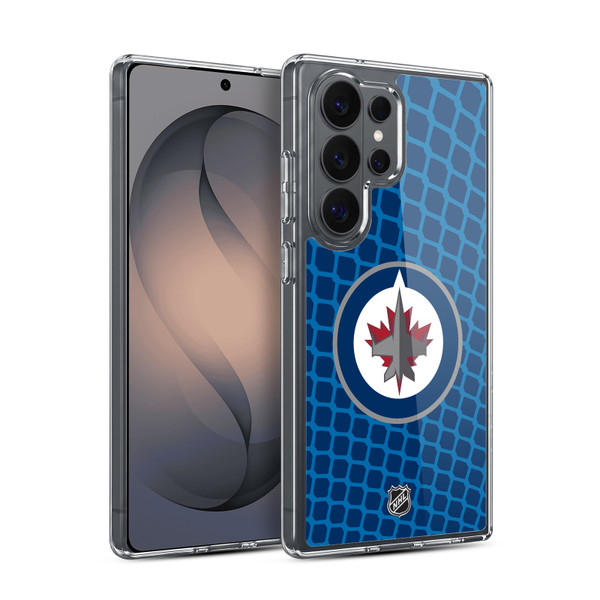 NHL Winnipeg Jets Net Pattern Soft Gel Case for Samsung Galaxy S26 Ultra