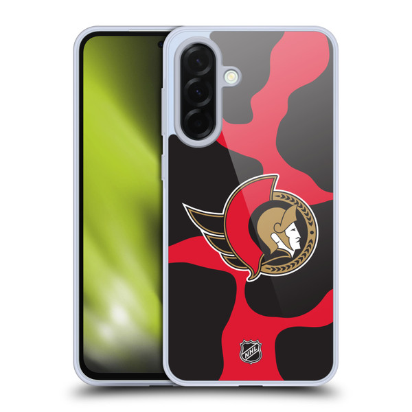 NHL Ottawa Senators Cow Pattern Soft Gel Case for Samsung Galaxy A36 5G