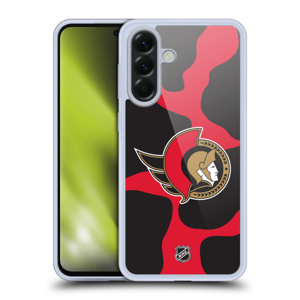 NHL Ottawa Senators Cow Pattern Soft Gel Case for Samsung Galaxy A56 5G