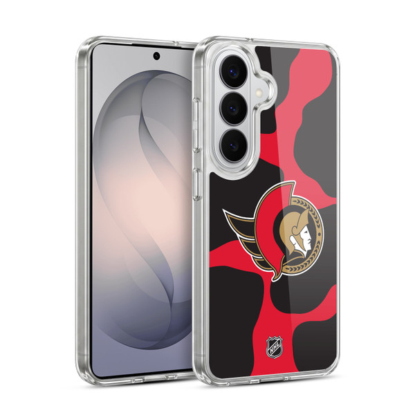 NHL Ottawa Senators Cow Pattern Soft Gel Case for Samsung Galaxy S26